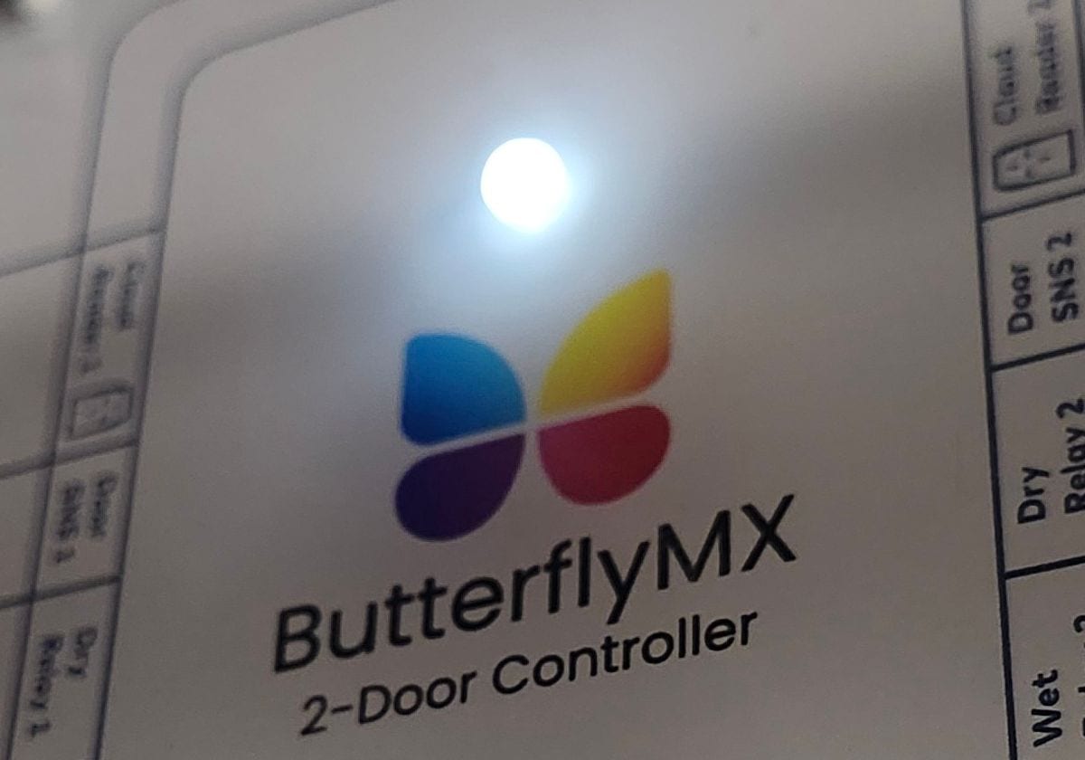 ButterflyMX two-door controller used for the downtown Spartanburg apartment access-control project